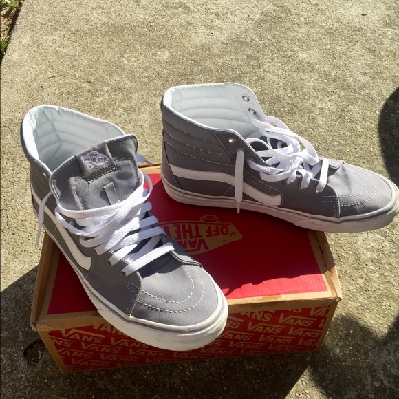 Vans Other - Vans High Top Canvas Frost Grey Size 8.5